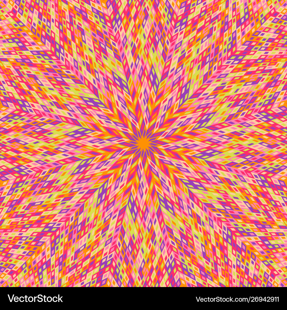 Dynamic abstract radial mosaic pattern background Dynamic abstract radial mosaic pattern background vector image