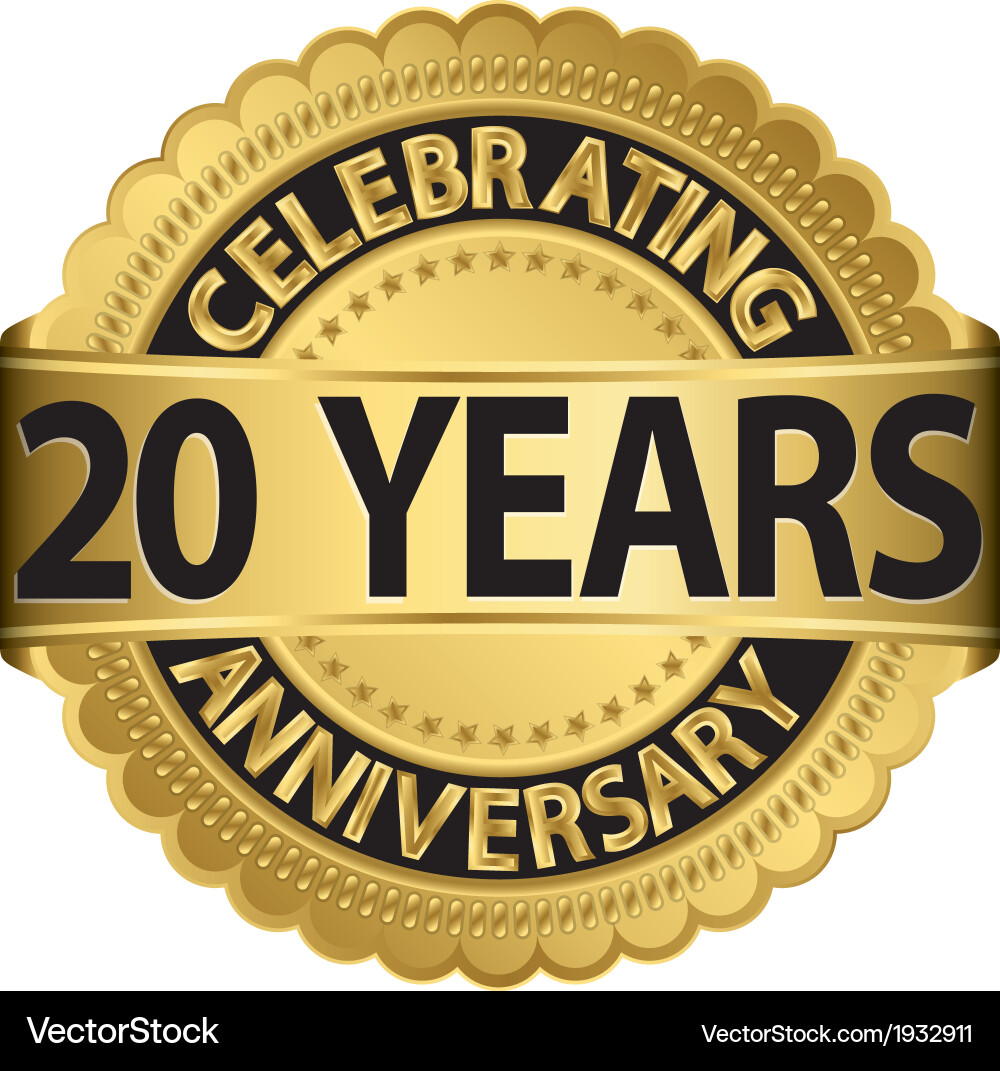 Golden Anniversary Celebration Vector Image