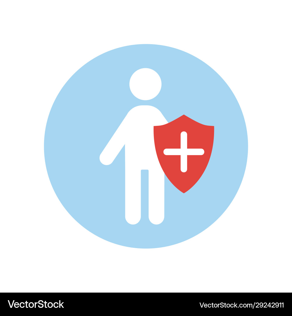 Immunity system icon human immune concept Immunity system icon human immune concept vector image