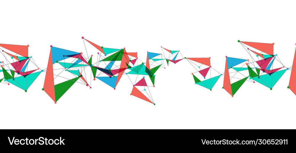 Line points connections triangular technology Line points connections triangular technology Vector Image