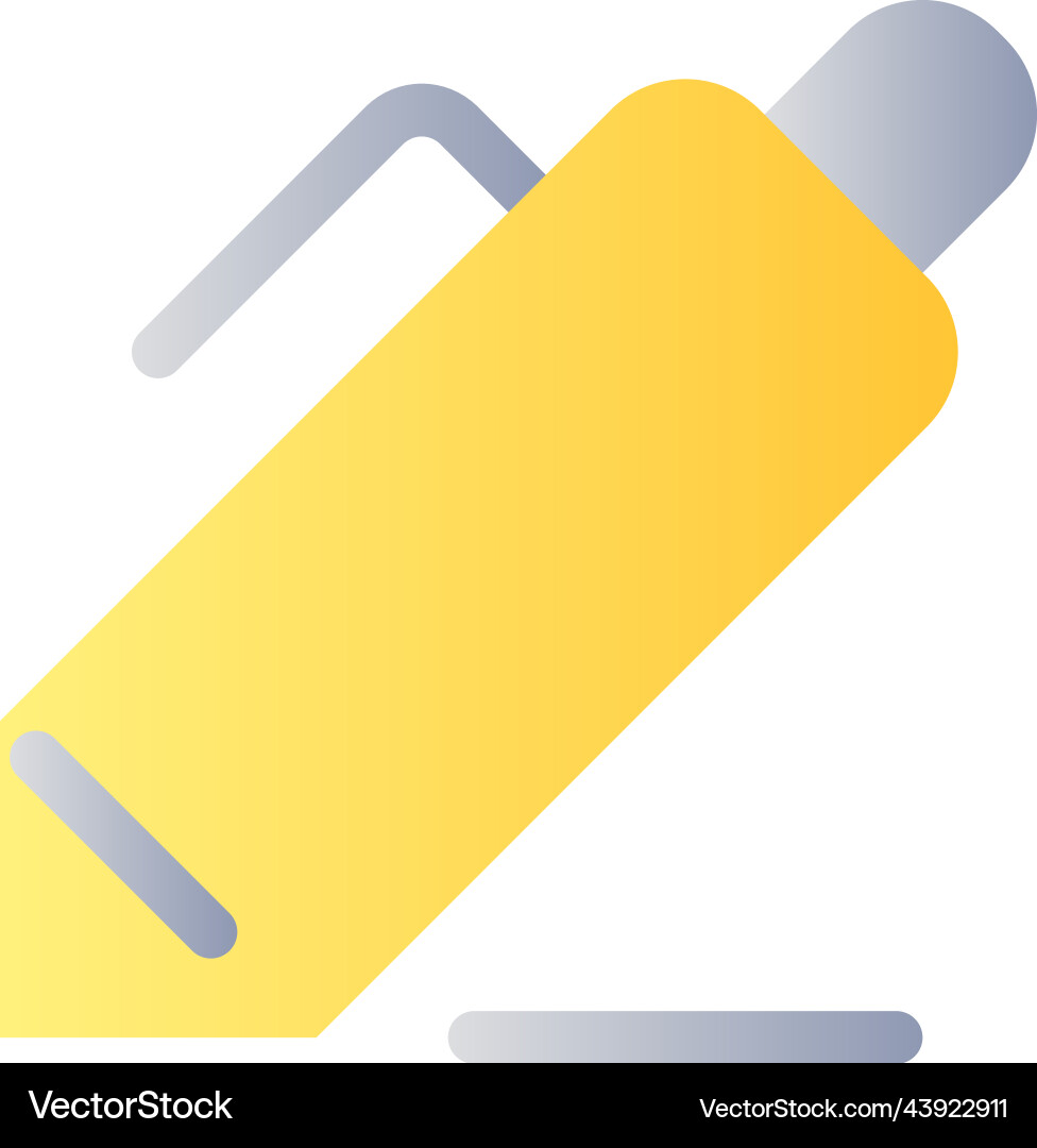 Note-taking flat gradient two-color ui icon Note-taking flat gradient two-color ui icon vector image