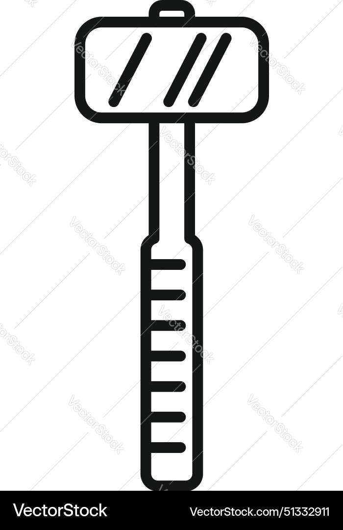Outline of a razor Outline of a razor vector image