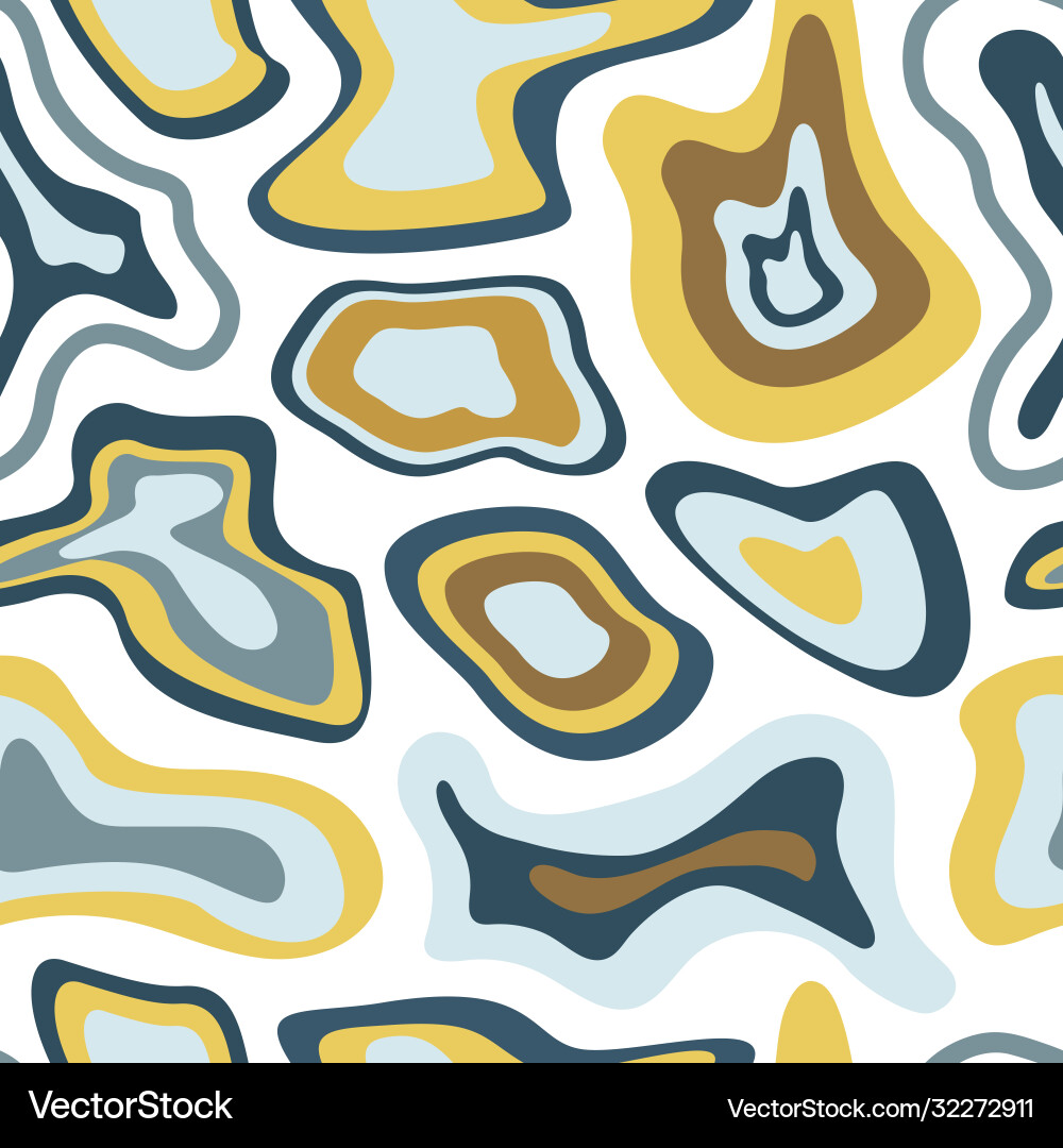 Trendy seamless pattern with hand drawn elements vector image