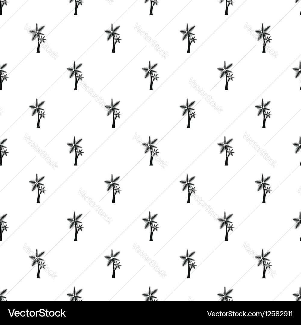 Two palm leafs pattern simple style vector image