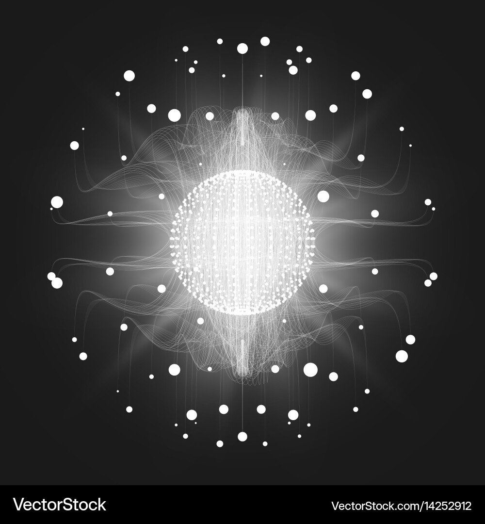 Abstract grayscale mesh background vector image