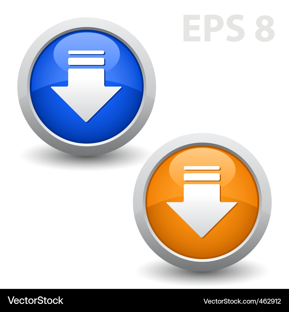 Colorful Button Icons vector image