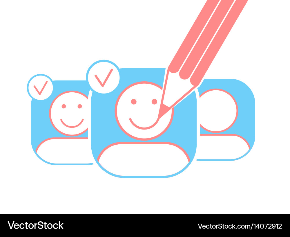 Concept of a saport Vector Image