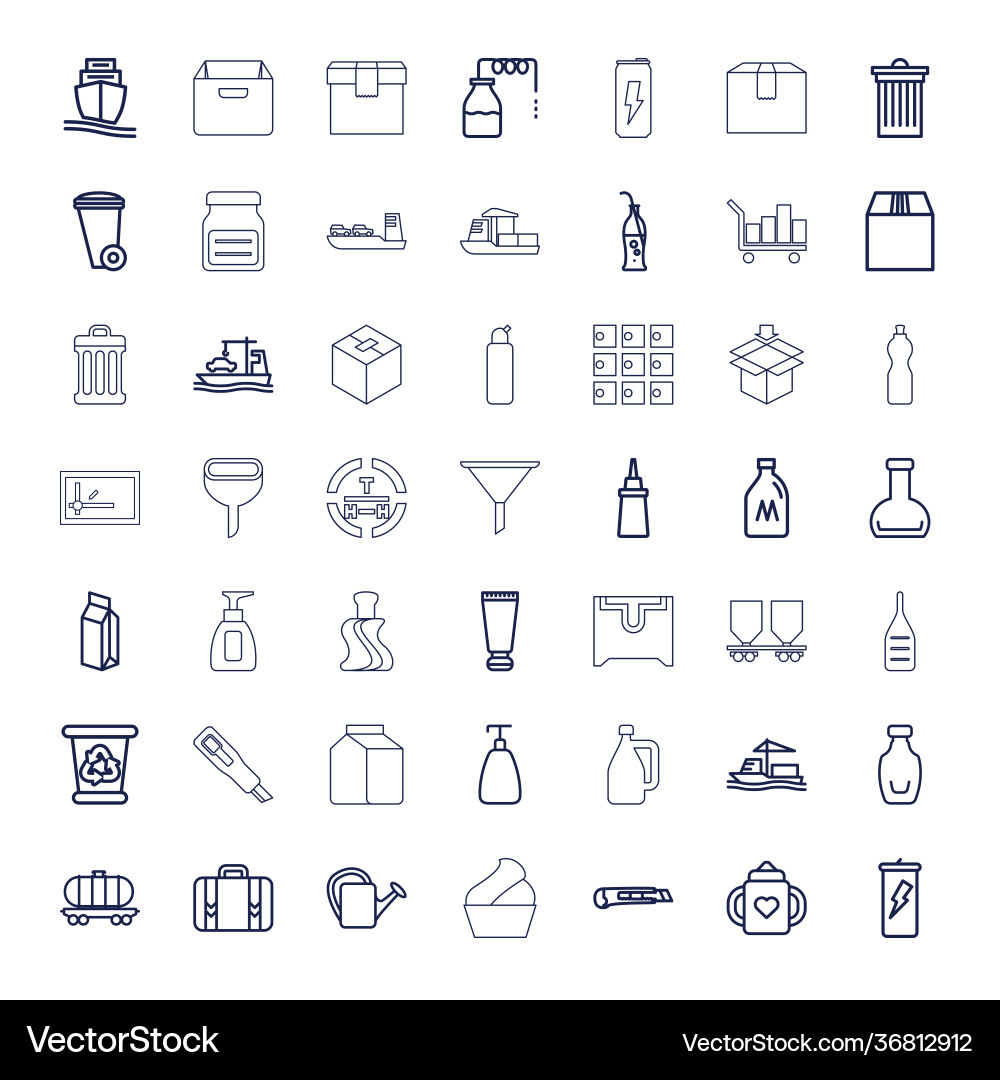 Container icons Vector Image