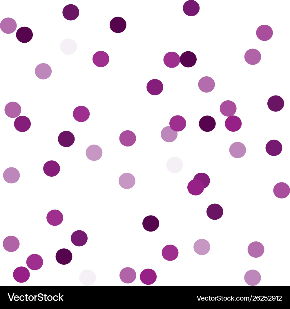 Falling confetti round dots circles vector image