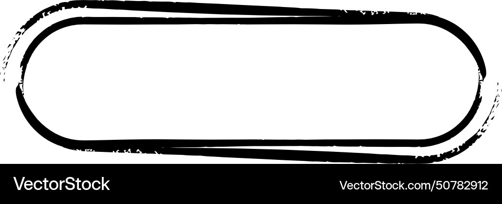 Frame curved rectangle elongated texture element Vector Image