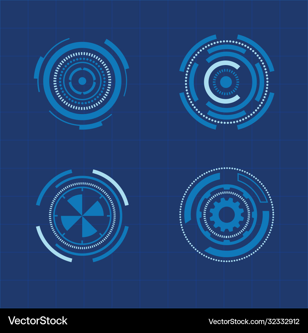 Futuristic user interface Futuristic user interface vector image