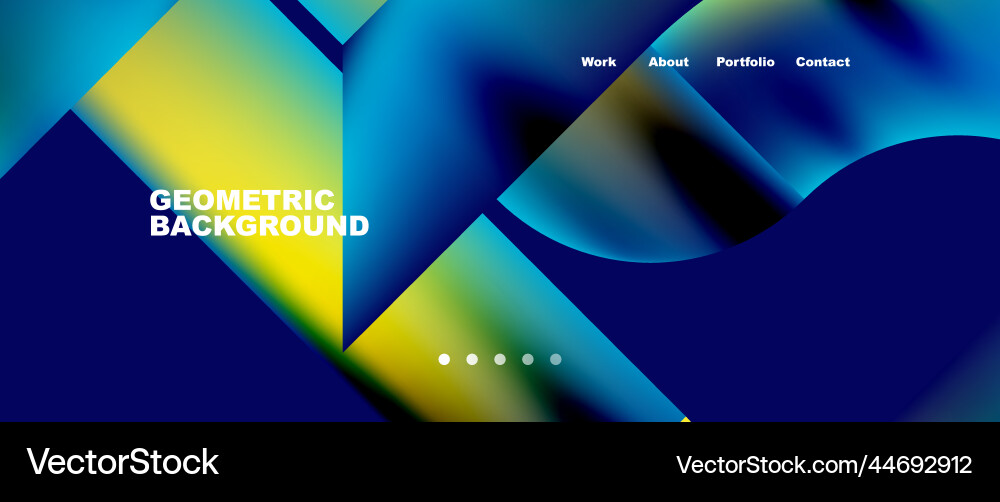 Geometric abstract background line with fluid Vector Image