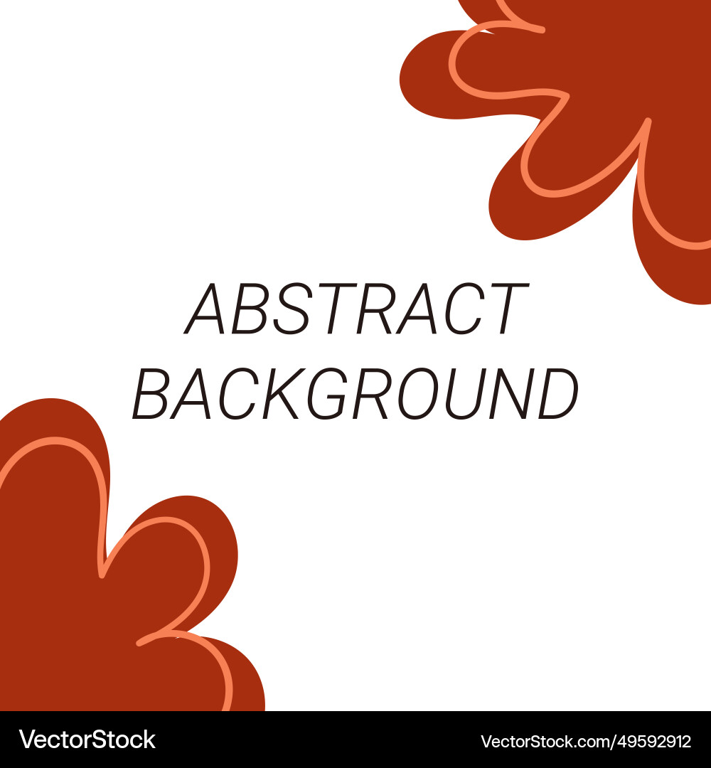 Hand draw abstract shape background vector image