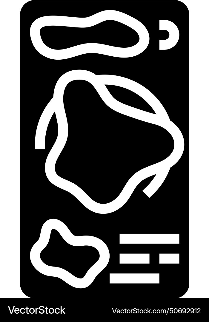 Heatmap ux ui design glyph icon vector image