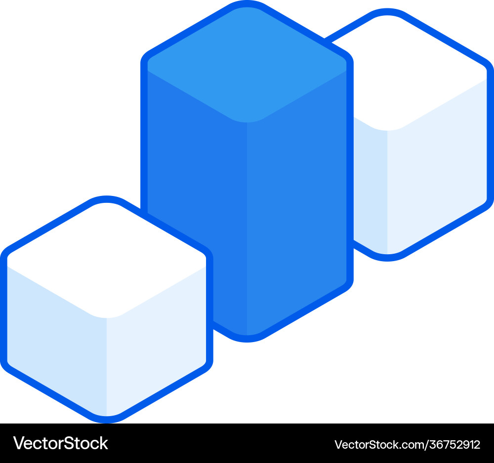 Infographic columns isometric Vector Image