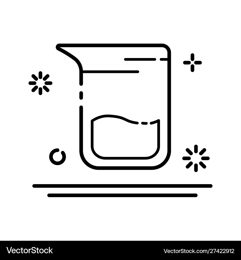 Laboratory flasks icon set Vector Image