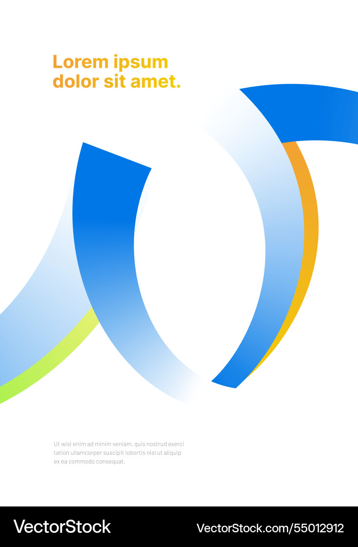 Layout template for events or business related vector image