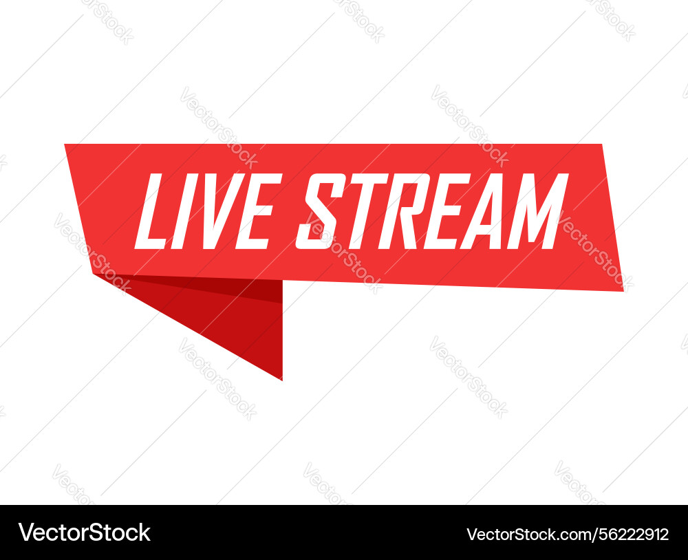 Live stream button icon in flat style webinar Live stream button icon in flat style webinar vector image