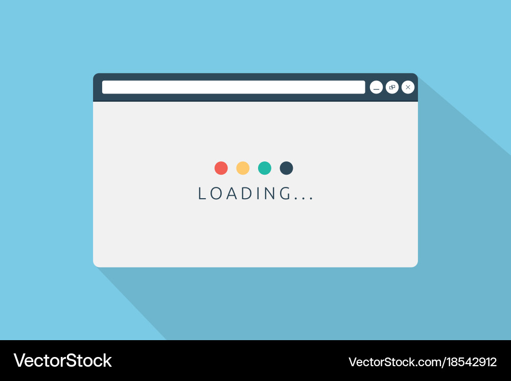 Loading Page Icon Set vector image