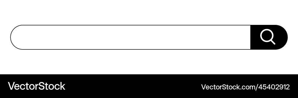 Modern Search Box with Wide Copy Space vector image