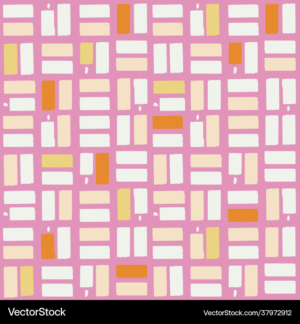 Paint brush tile shape scandinavian pattern Paint brush tile shape scandinavian pattern vector image