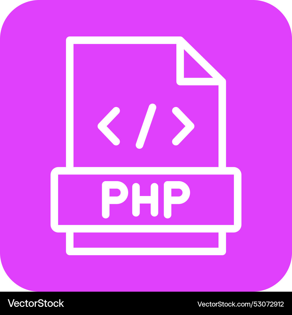 Php Icon Design Vektorbild