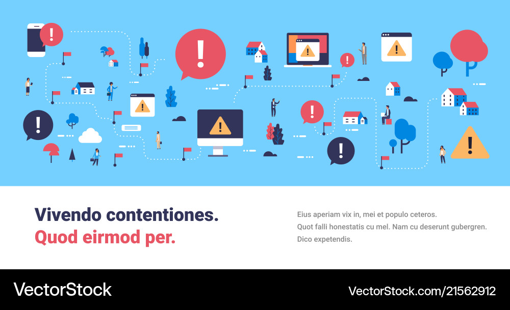 Problem broken mobile computer device virus attack Problem broken mobile computer device virus attack vector image