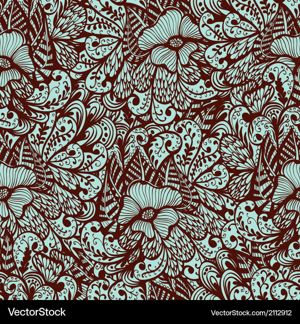 Seamless monochrome pattern Vector Image