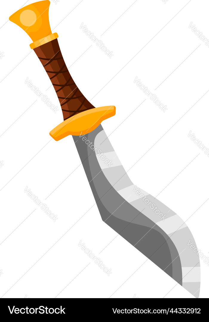 Sharp dagger on a white background Vector Image
