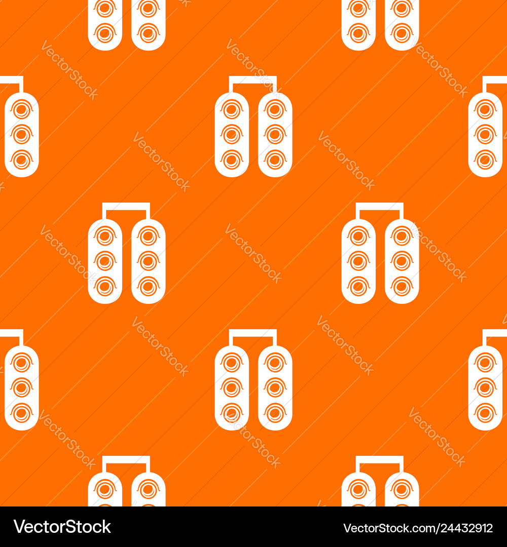 Traffic light pattern orange Traffic light pattern orange vector image
