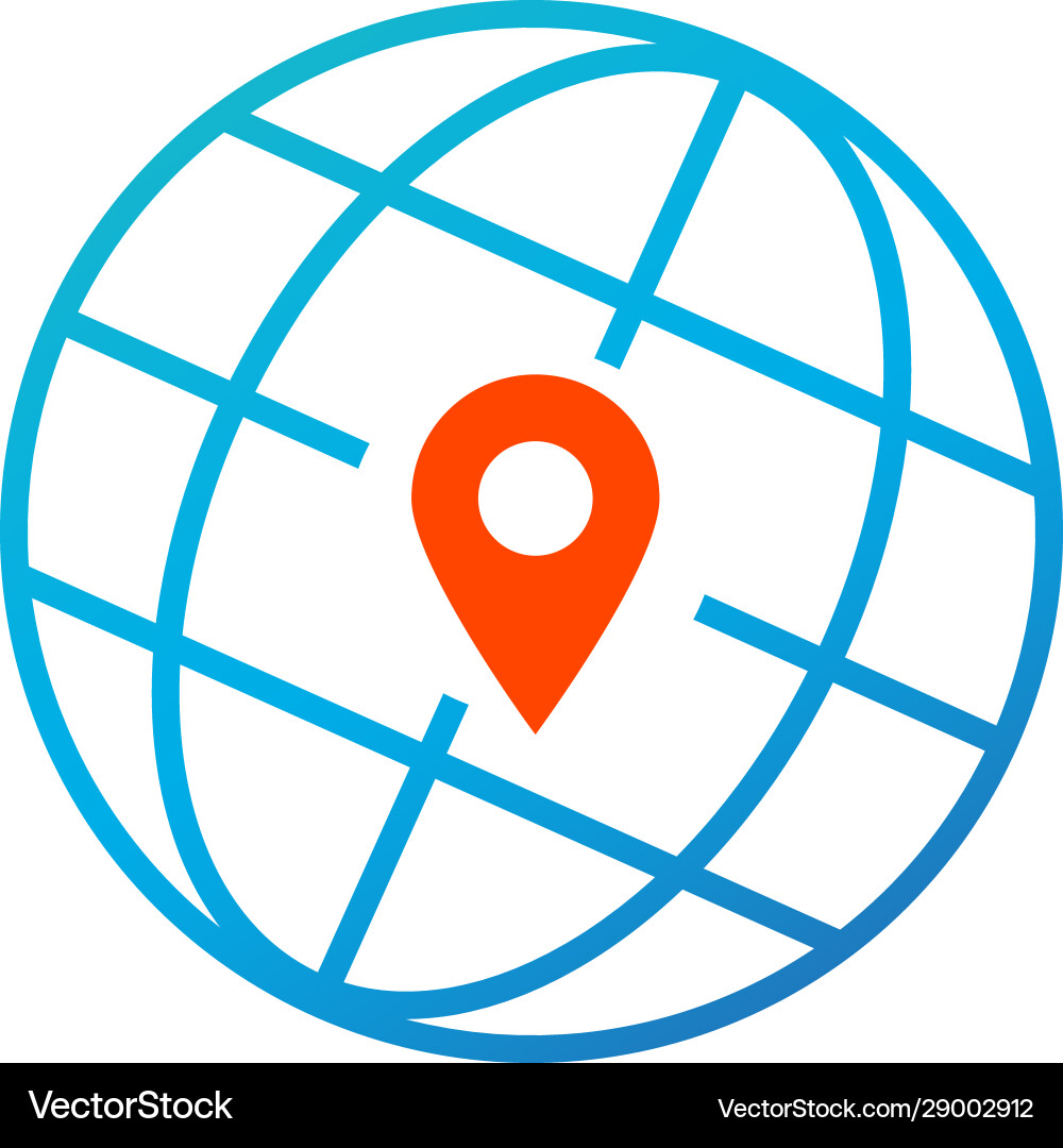 Welt global pointer Karte Richtung isoliert Welt global pointer Karte Richtung isoliert vektorbild