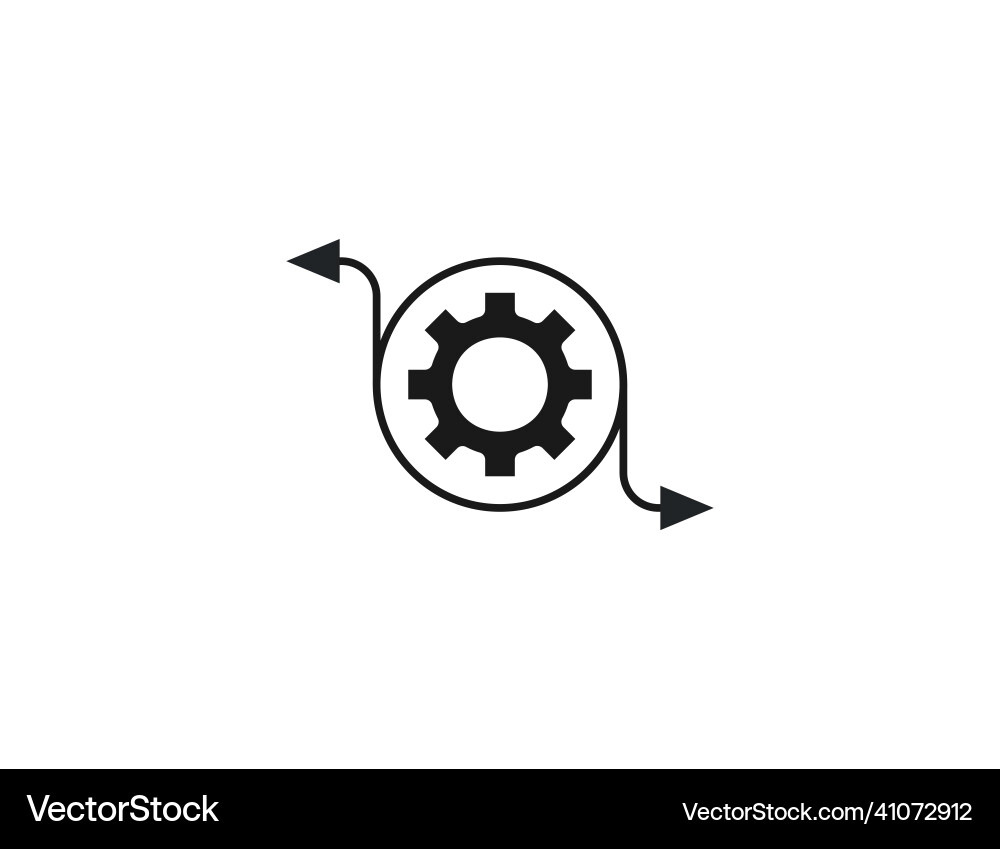 Workflow automation processing icon Workflow automation processing icon vector image