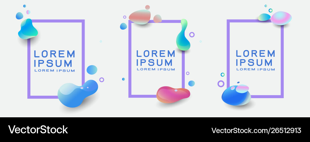 Abstract Fluid Shapes & Dynamic Background vector image