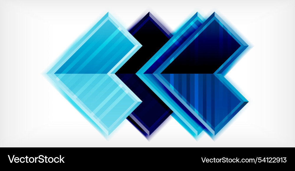 Arrow symbols created with 3d effects and line Arrow symbols created with 3d effects and line Vector Image