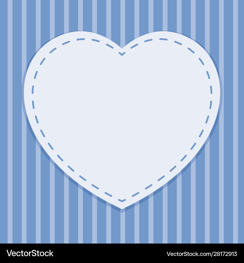 Background template with heart frame vector image