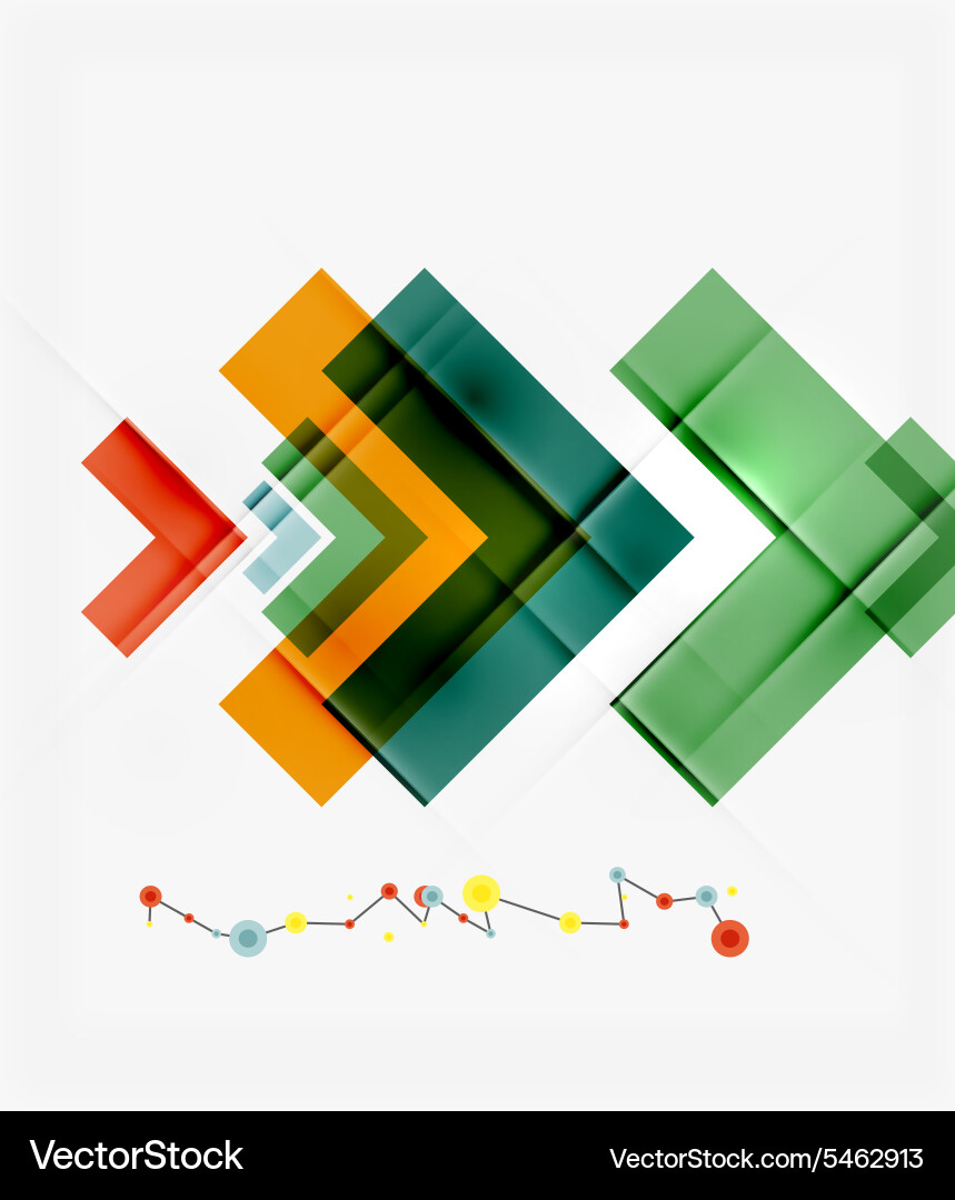 Clean colorful unusual geometric pattern design Vector Image