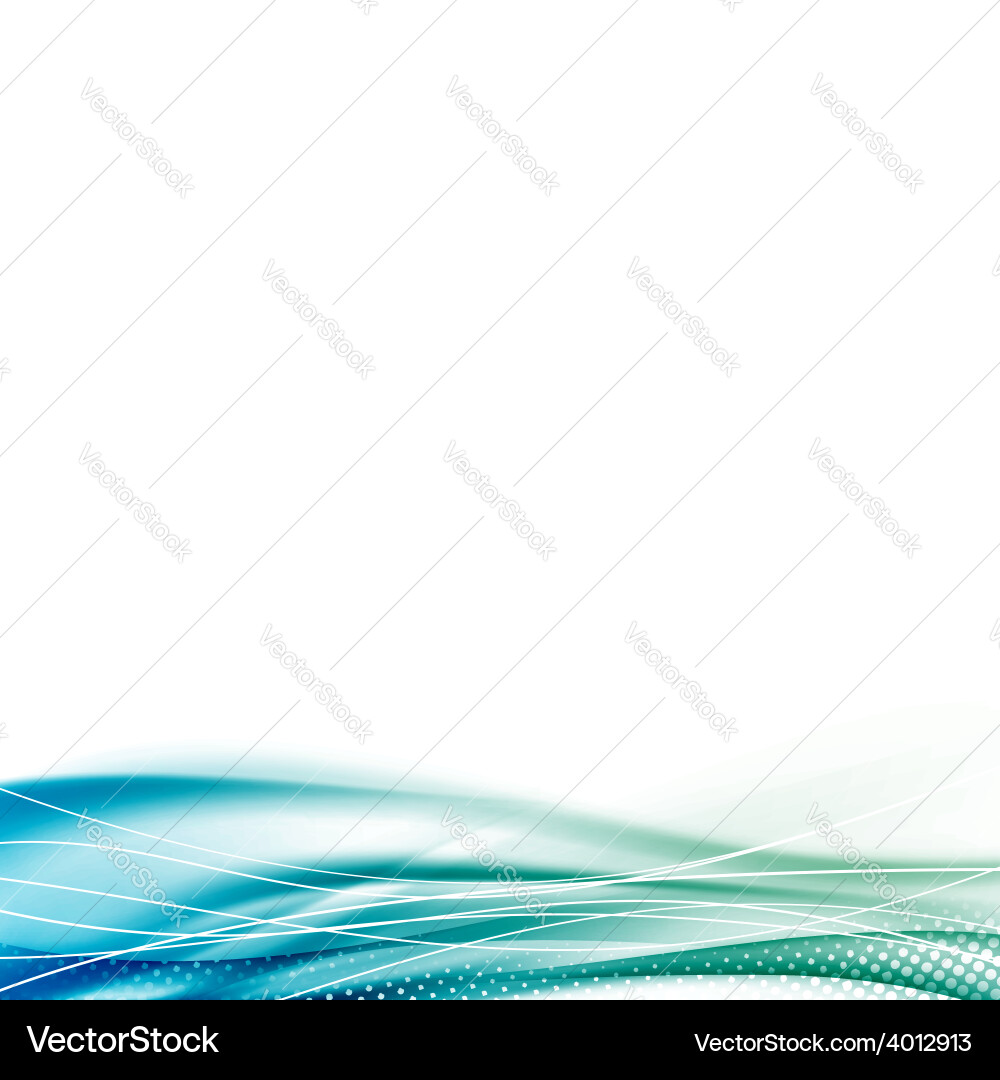 Dynamic Green Swoosh Border vector image