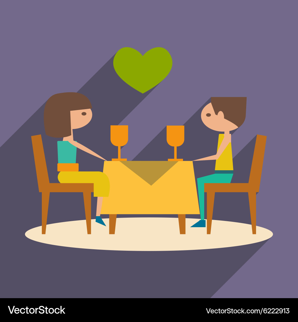 Flat with shadow icon and mobile application vector image