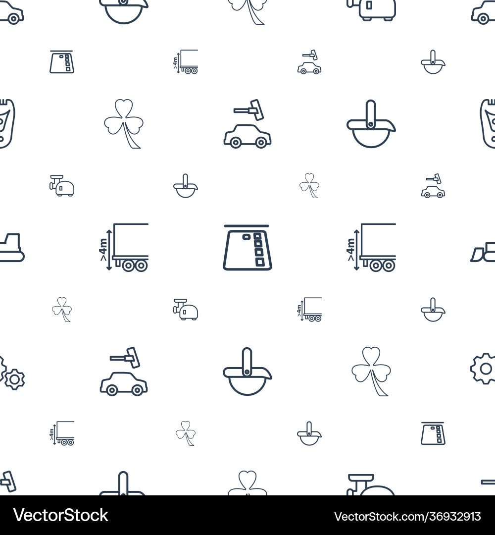 Machine icons pattern seamless white background Vector Image