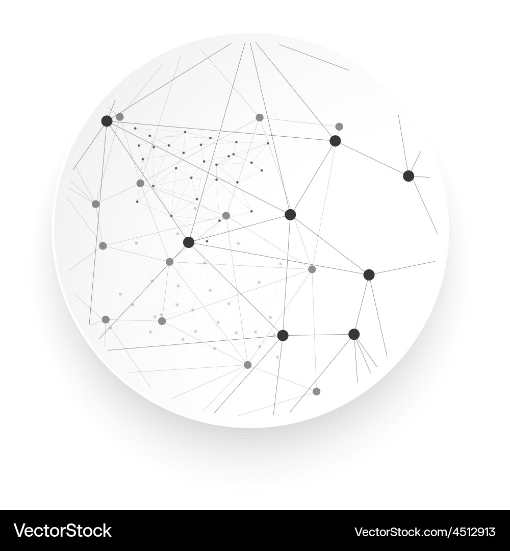 Network background abstract polygon Vector Image
