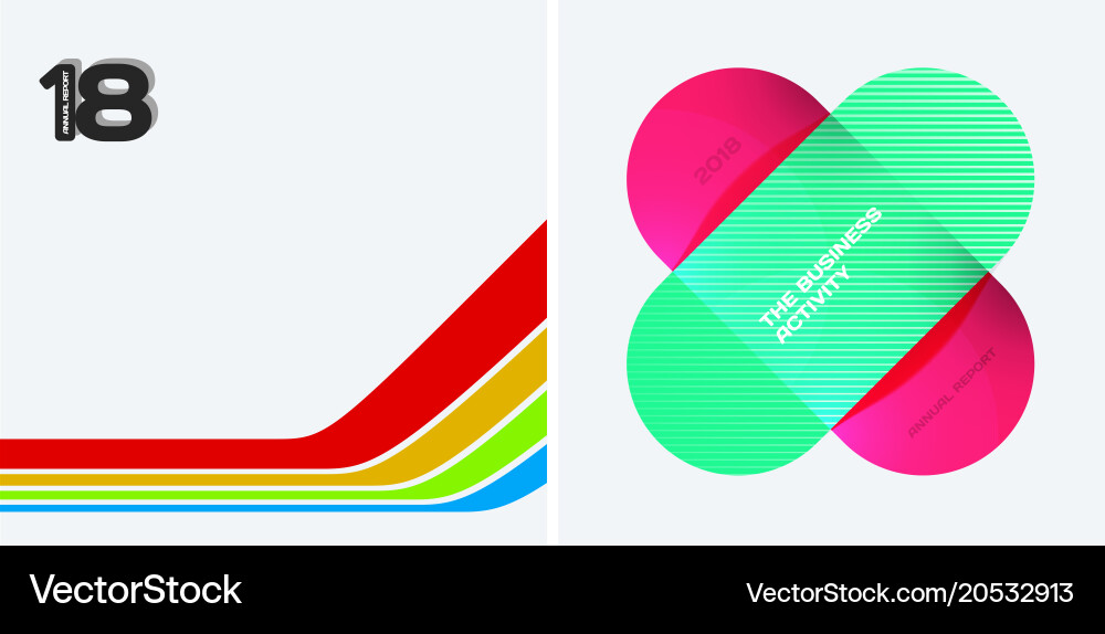Set of abstract design for graphic template vector image