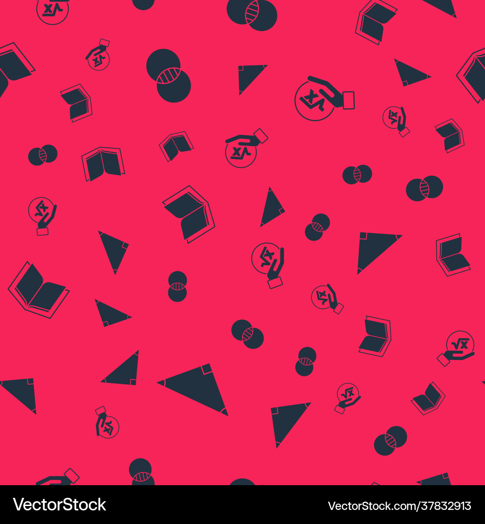 Set triangle math mathematics sets a and b open Vector Image