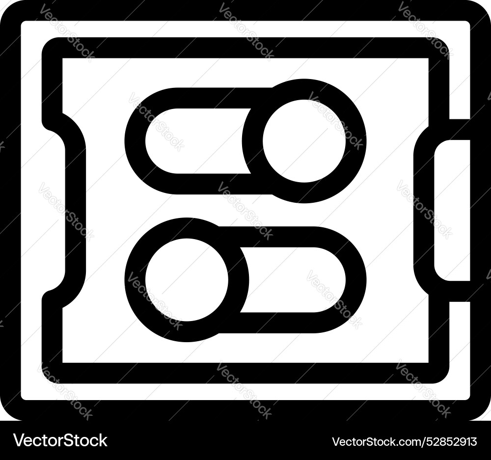 Smartphone showing on and off switch buttons Smartphone showing on and off switch buttons vector image