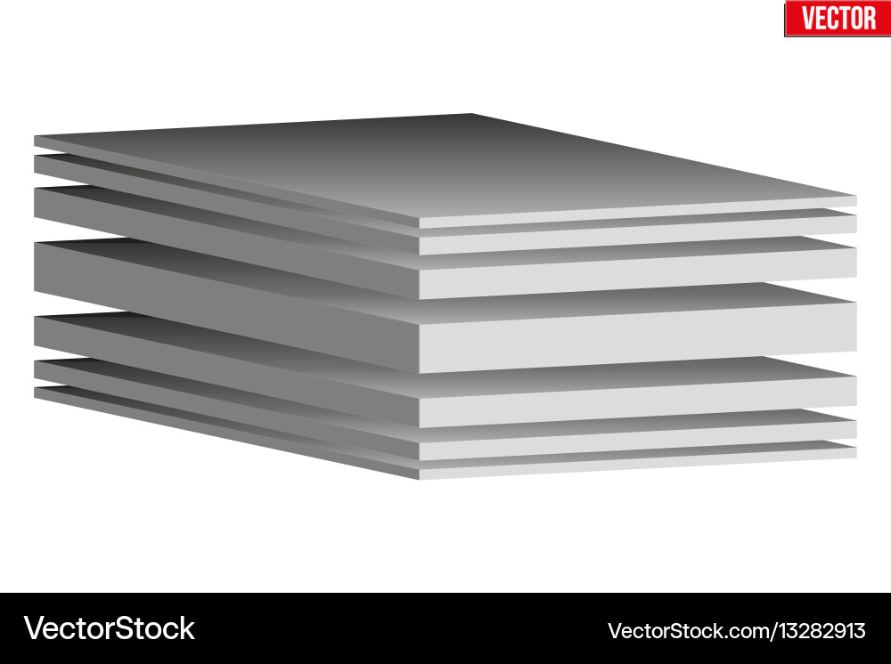 Technical of a multilayer material vector image