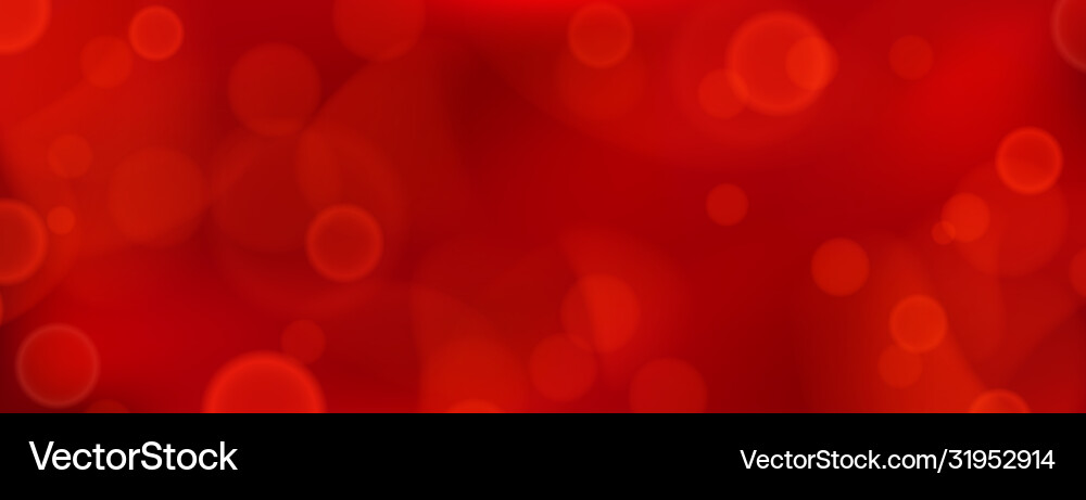 Abstract Red Bokeh Background vector image