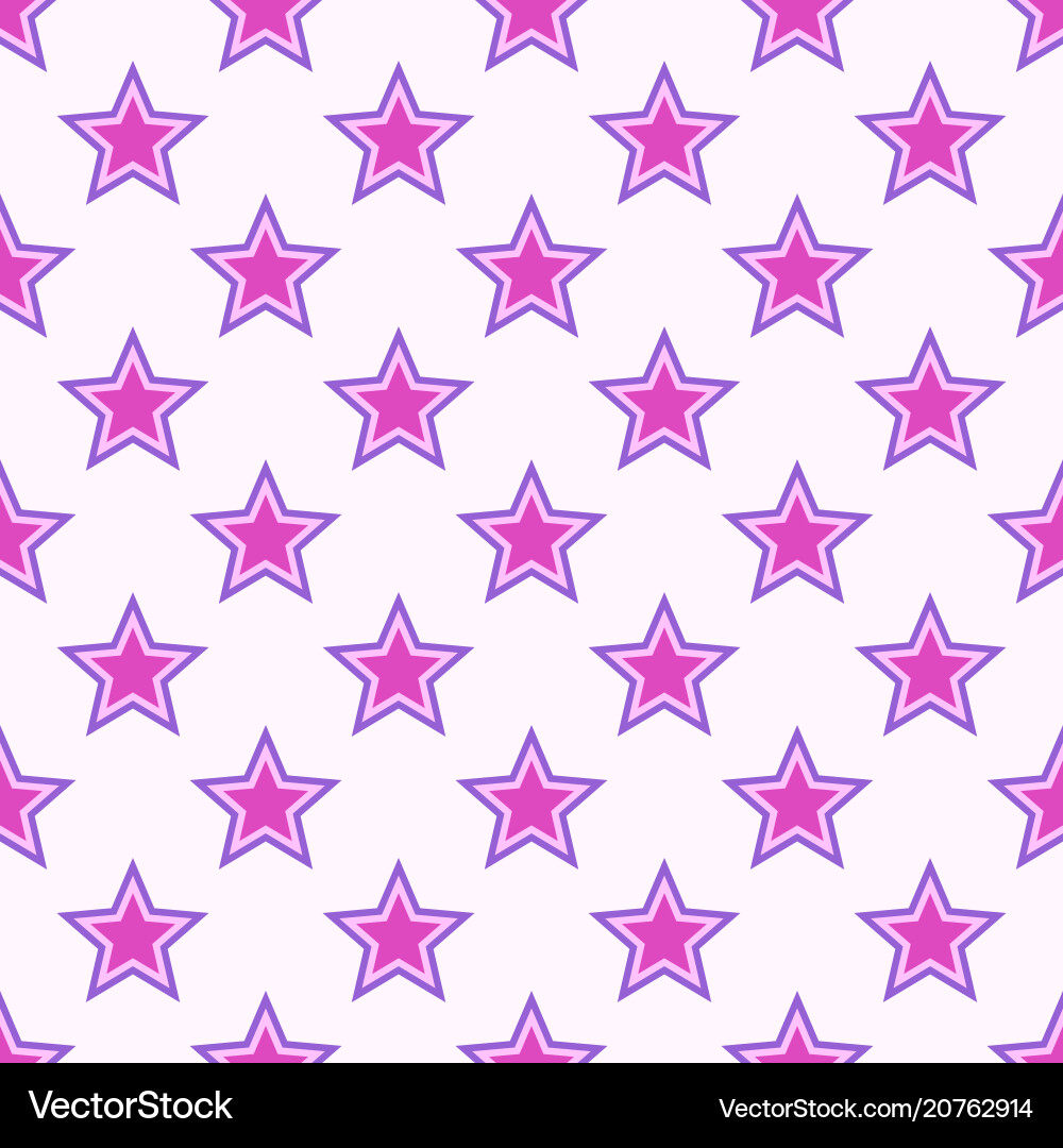 Abstract seamless stars pattern vector image