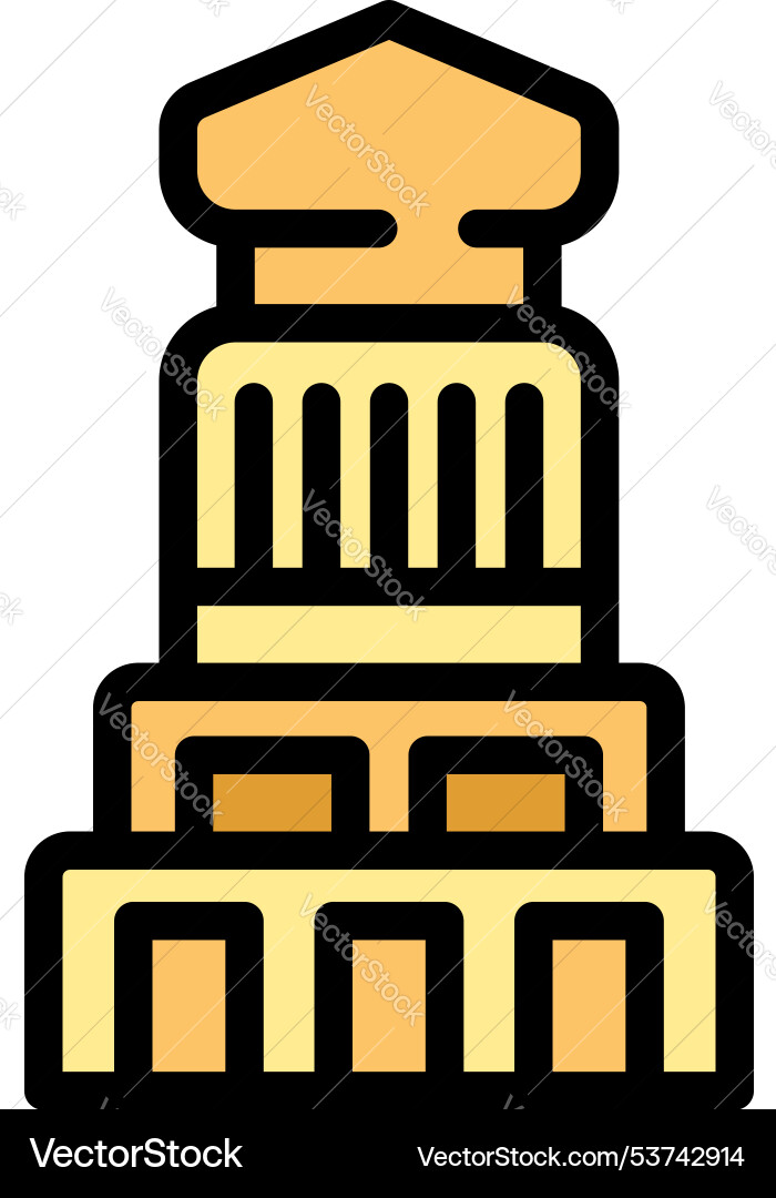 Ancient greek building with columns structure Ancient greek building with columns structure Vector Image