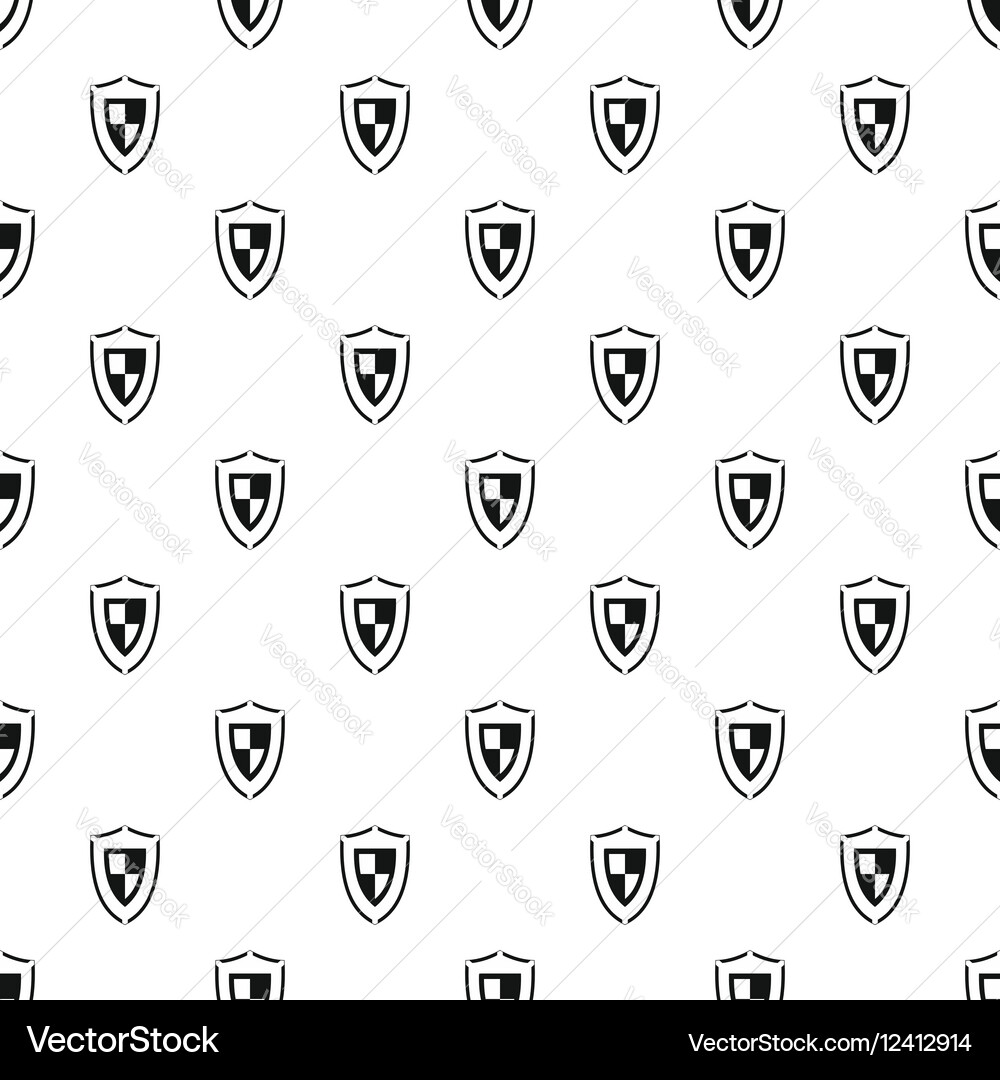 Army shield pattern simple style vector image