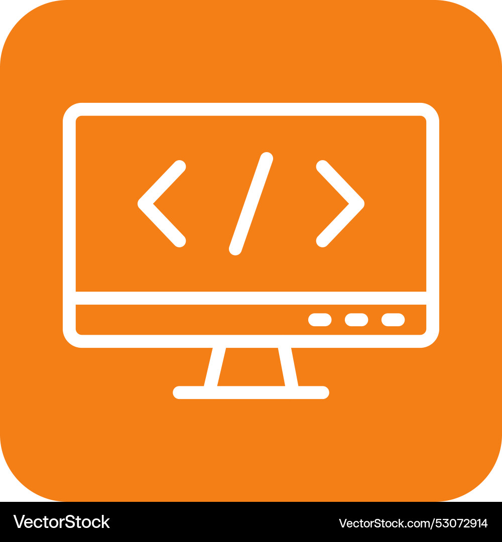 Coding icon design vector image