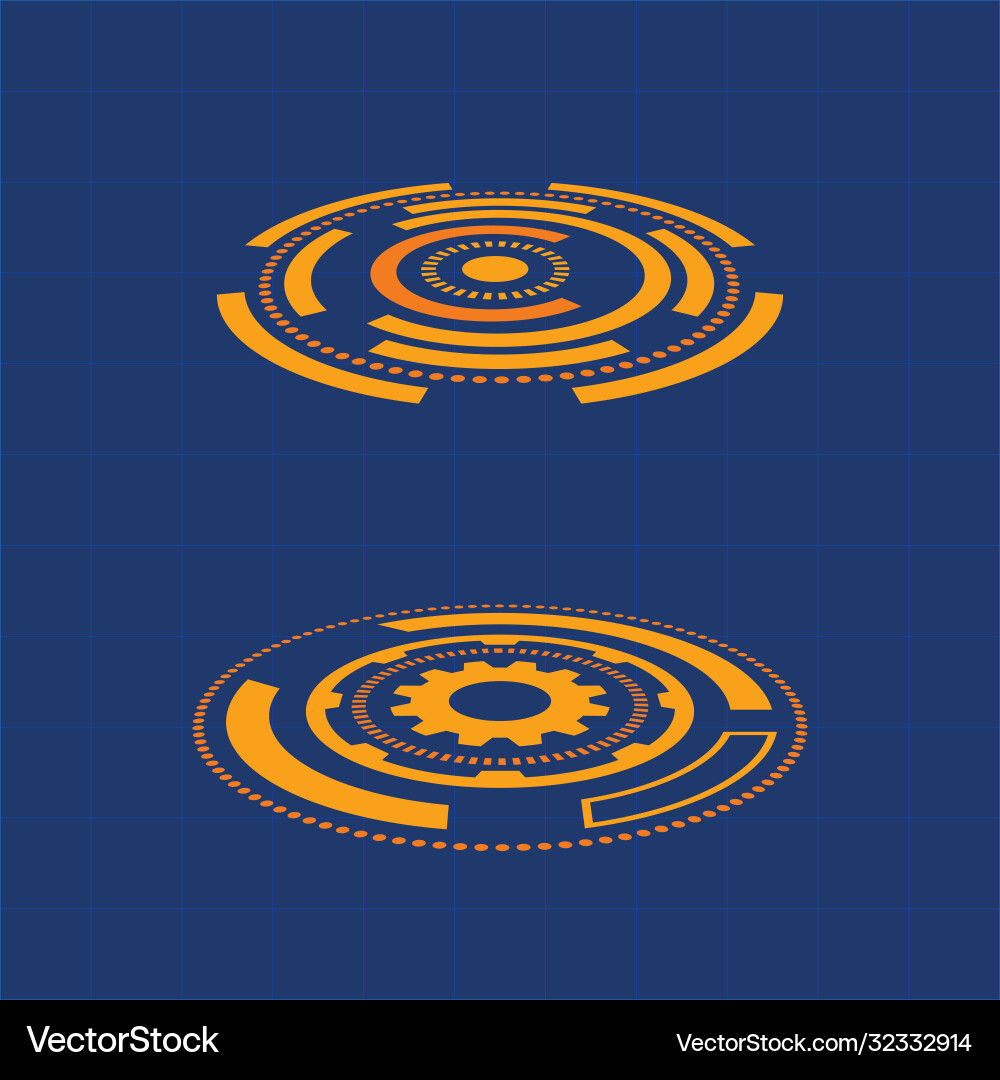 Futuristic user interface Futuristic user interface vector image
